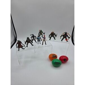 TMNT 2000's Mini Figure Lot Splinter April Shredder Foot Ninja Eggs Set